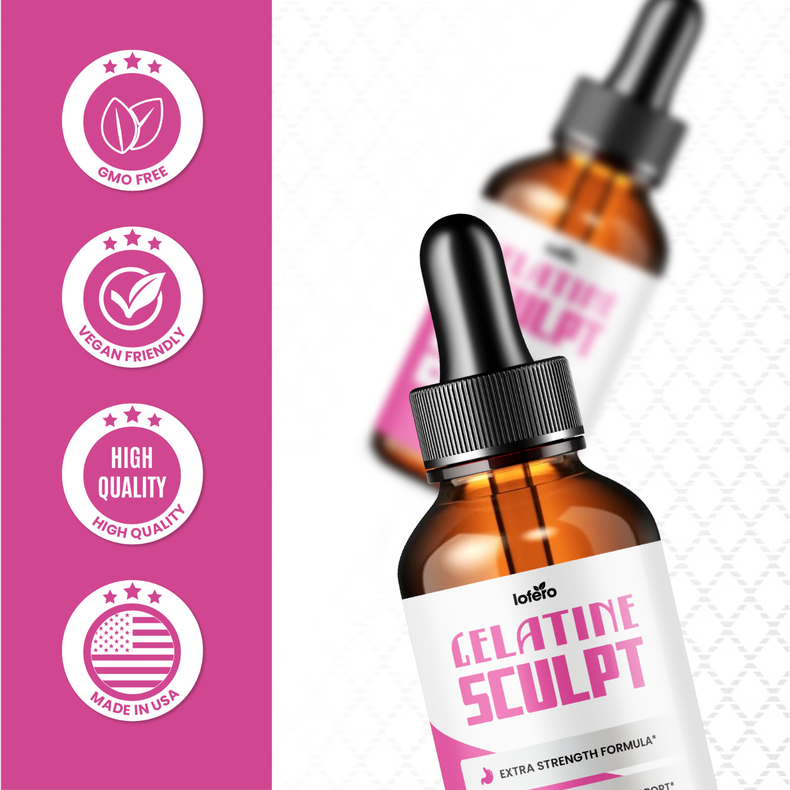 Gelatine Sculpt Drops, Natural Metabolism Support & Healthy Weight Loss (2oz)