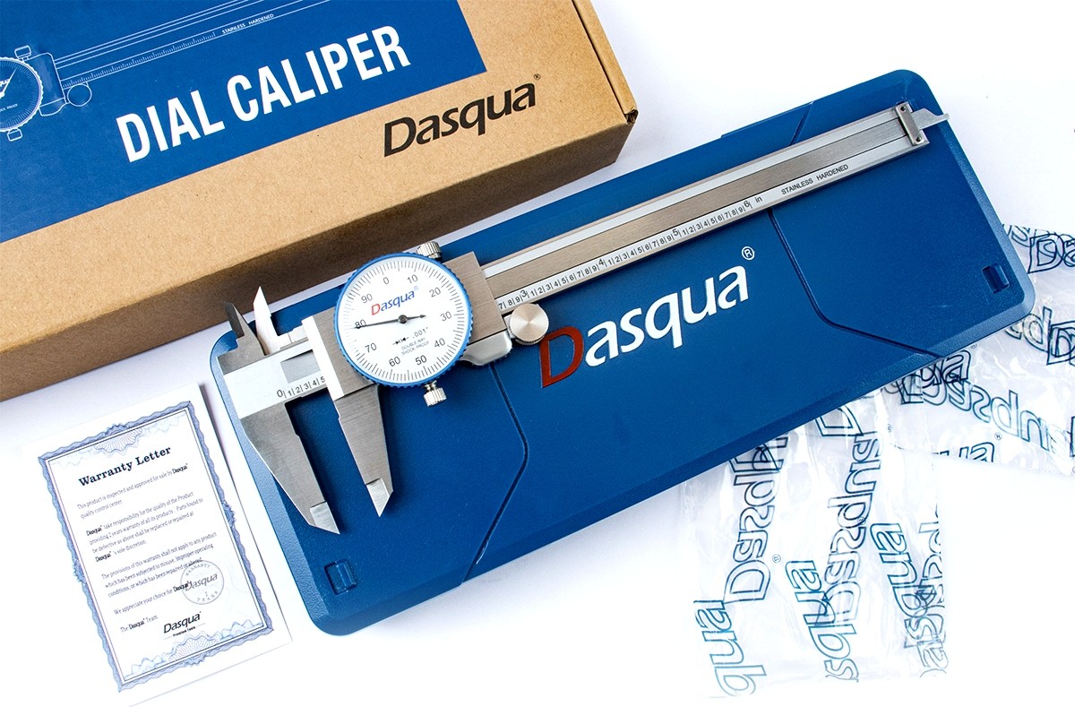 DASQUA 0-6" DOUBLE SHOCK PROOF MACHINIST GRADE DIAL CALIPER (1332-4110)