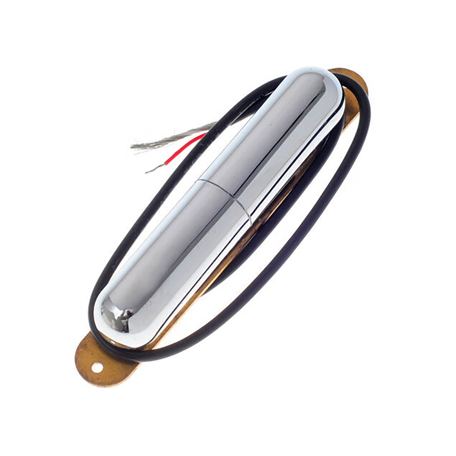 Chrome Lipstick Tube Single Coil Guitar Pickup Harness Prewired with Volume