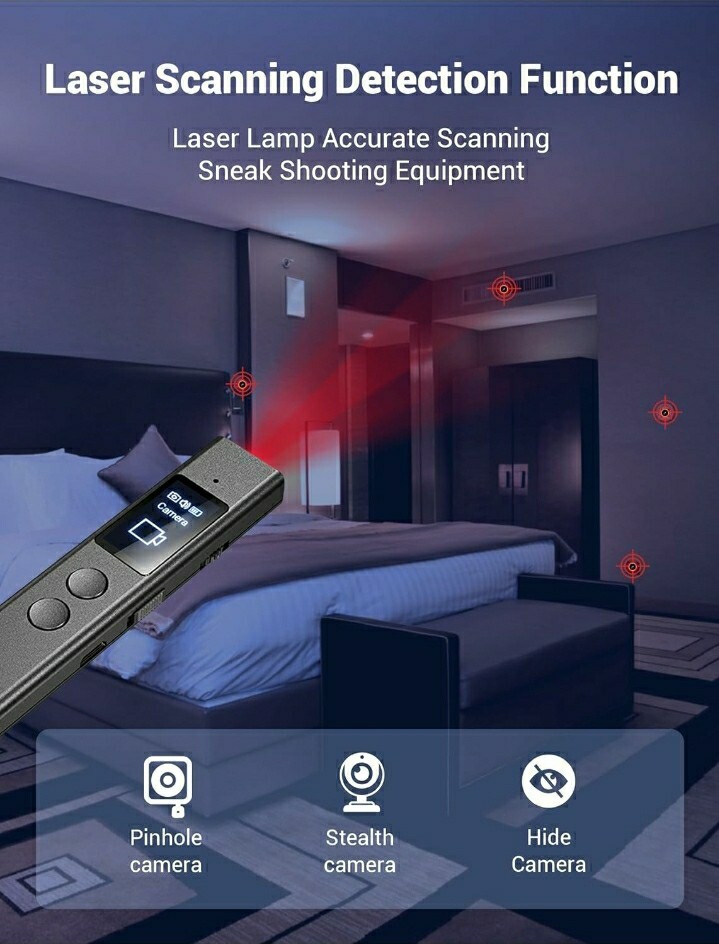 Hidden Camera Detector, Listening Devices, & Auto GPS Finder, Portable, Accurate