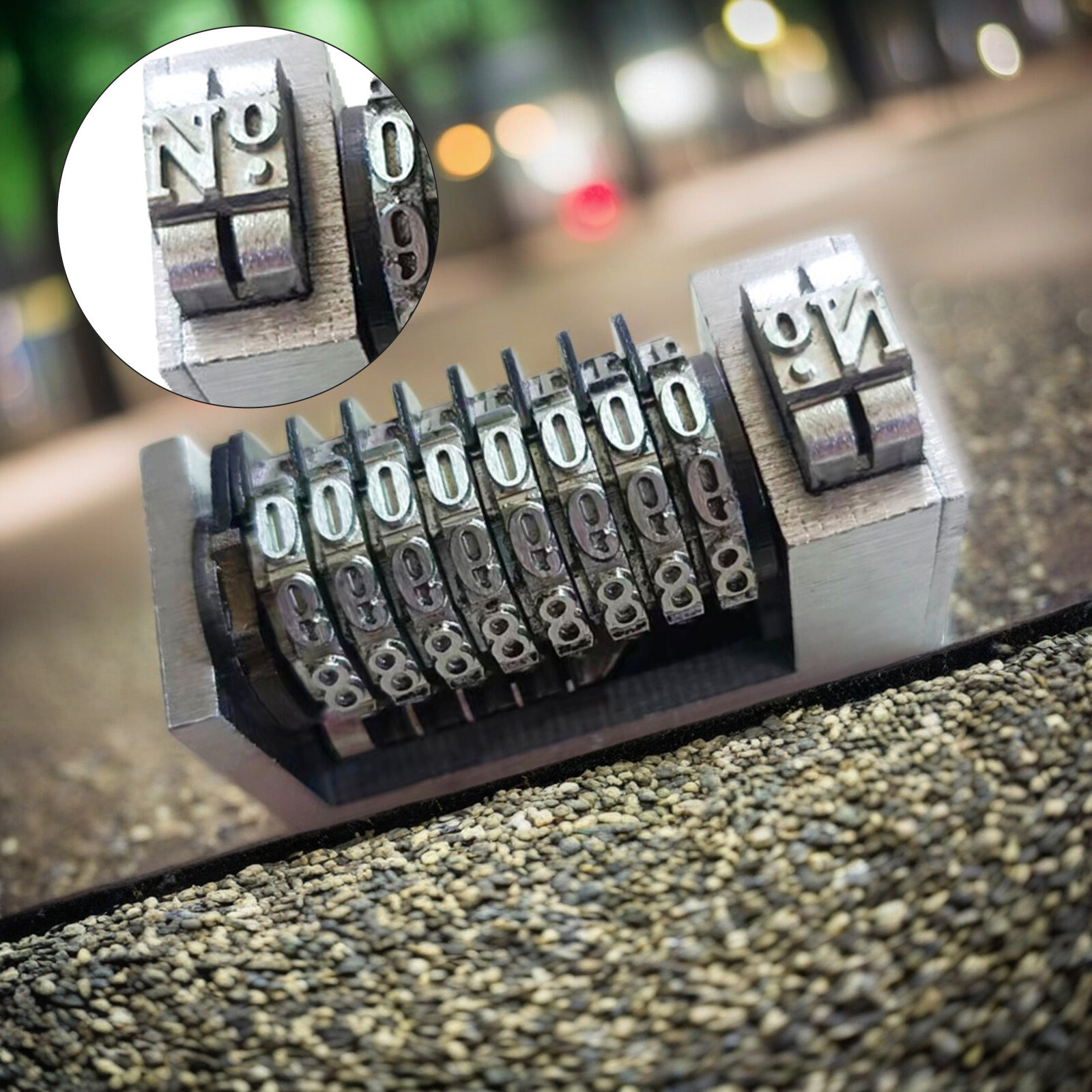 8 Digits Numbering Machine Forward for Letterpress Number Coding 4X8 Cicero