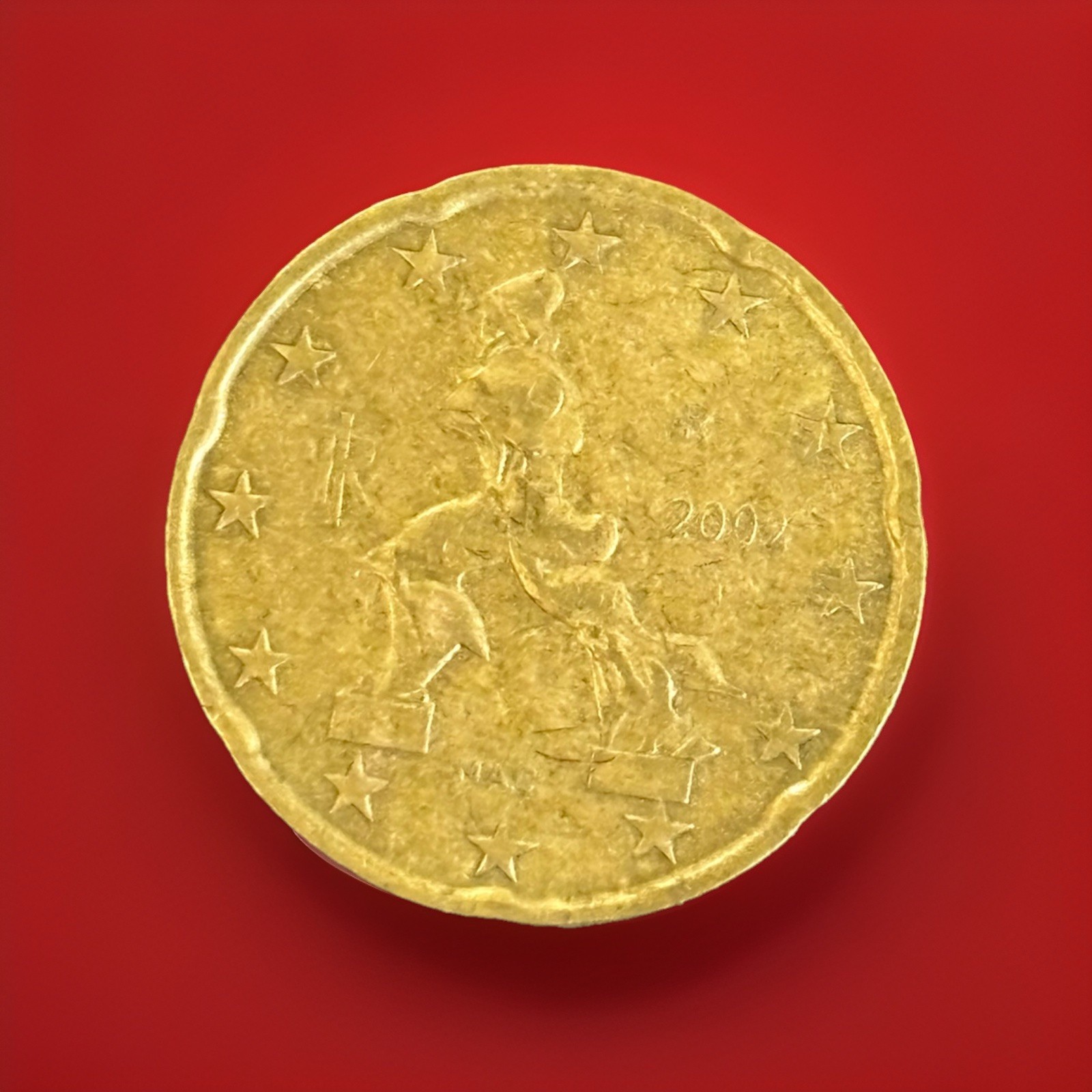 Italy 2002  Euro 20 Cent Coin Futurism Sculpture By Umberto Boccioni XF