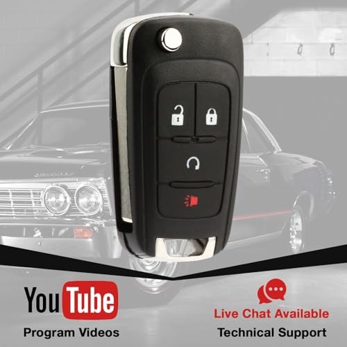 2X Keyless Entry Remote Start Car Flip Key Fob Control 4-Button Two