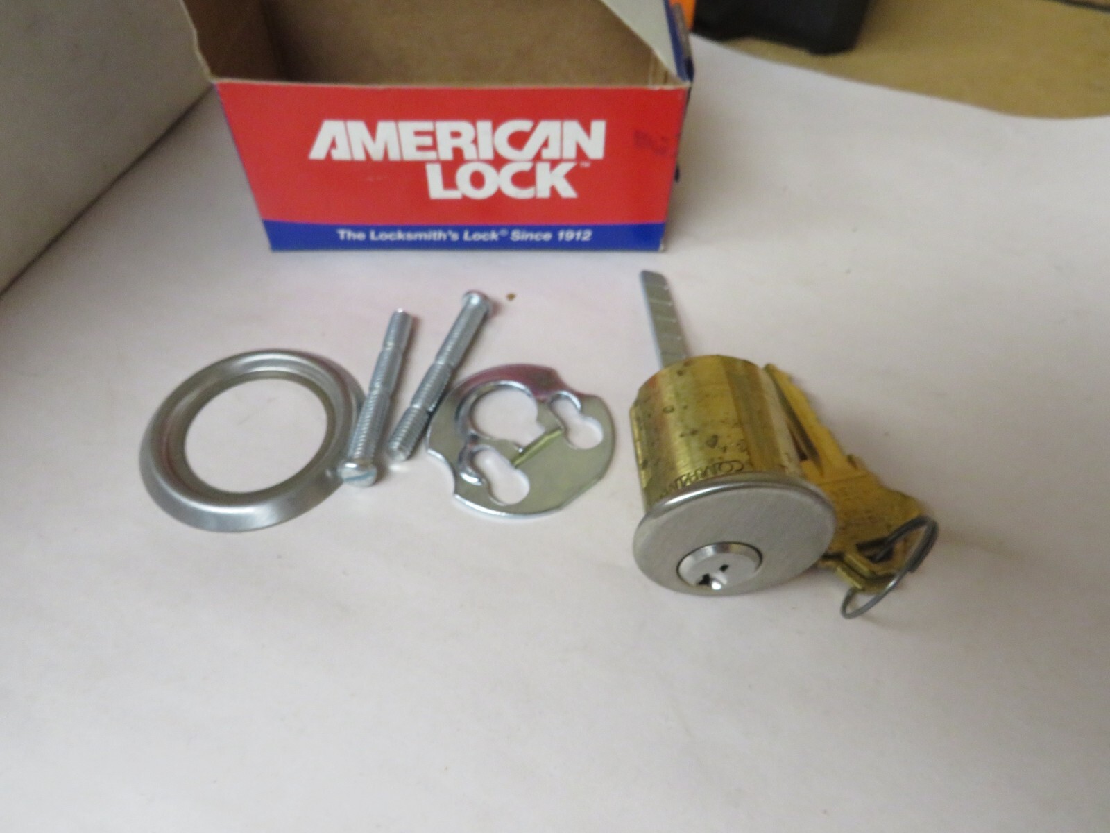 Lot Of 10 American Lock 1-1/8" Rim Cylinder Keyway X08 Segal ST CH 9500 VTG USA