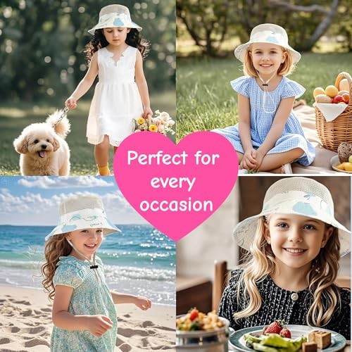 Baby Sun Hat Toddler Beach Hats with UPF 50+ Wide Brim Sun Protection Hat Blue