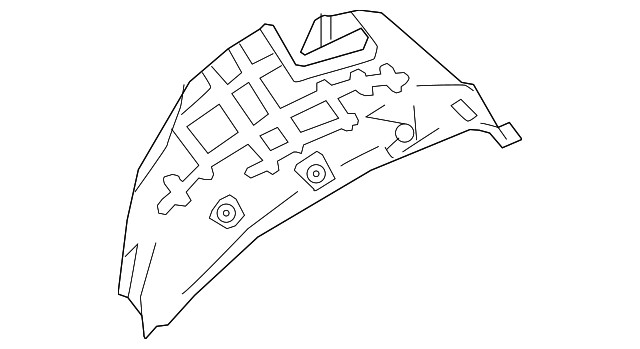 Genuine Nissan Quarter Panel Splash Shield 76749-5RL0A