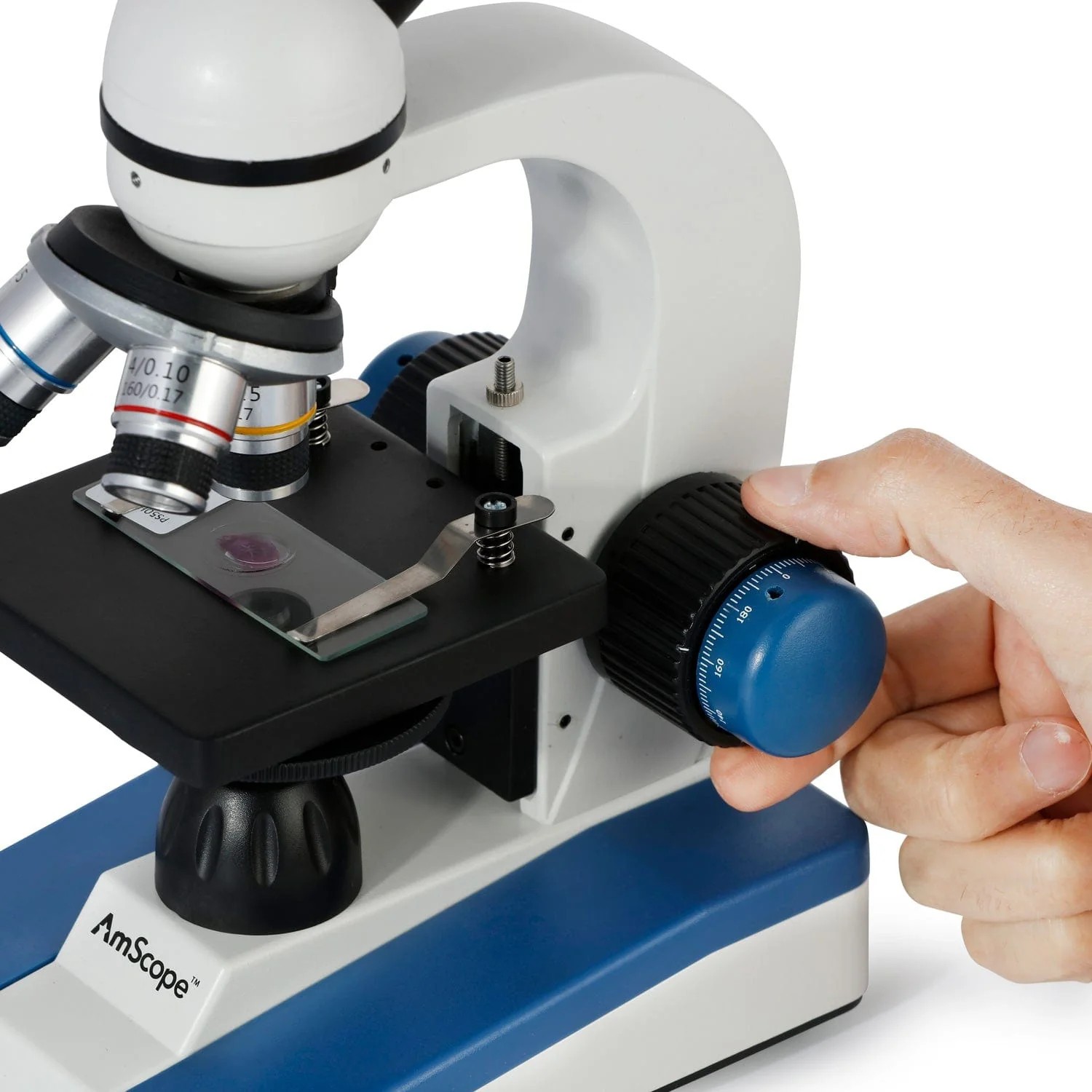 AmScope M150C Student Compound Microscope 40X-1000X LED Monocular