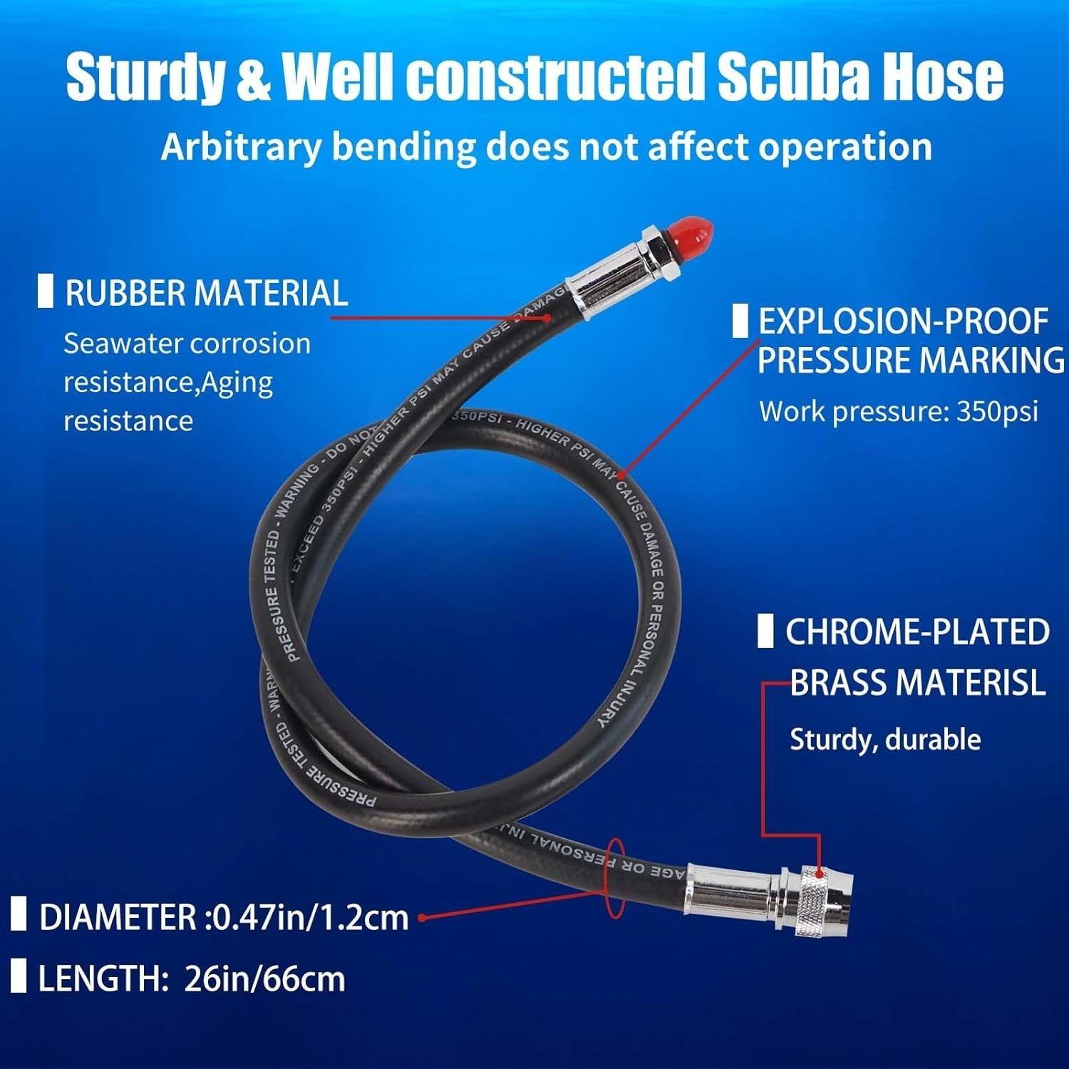 Scuba Diving Low Pressure Hose