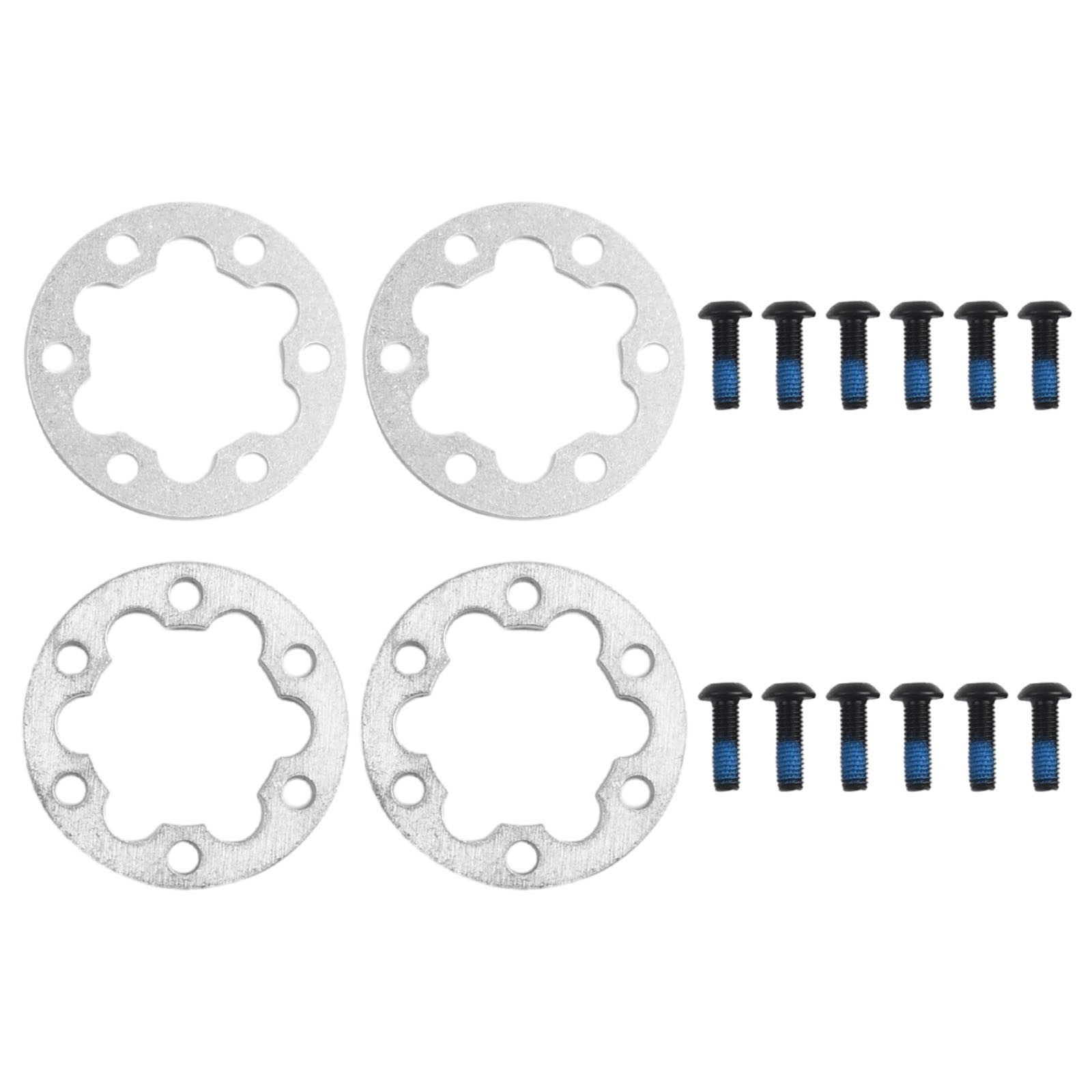 4PCS EBike Brake Gasket Spacer for 2/5mm Disc Rotors Easy Installation