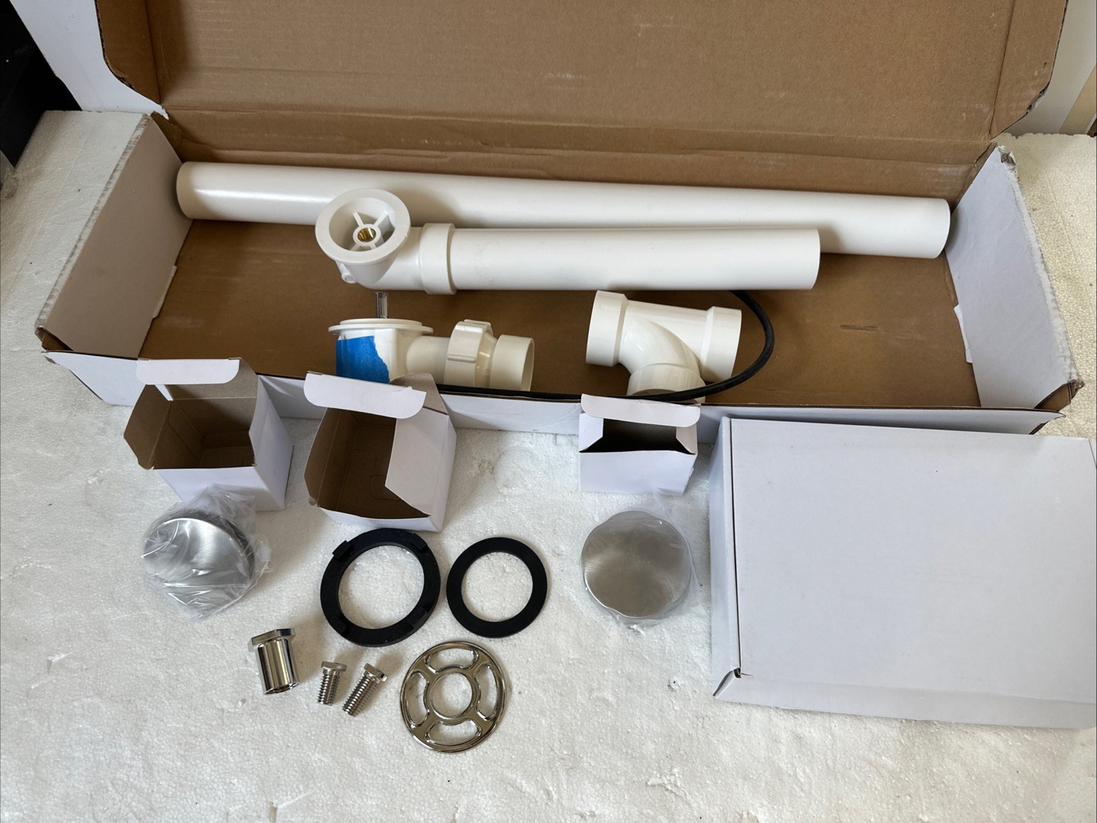 Kohler Clearflo Cable Drive Bath Drain w/ PVC Vibrant Brushed Nickel K-7213-BN