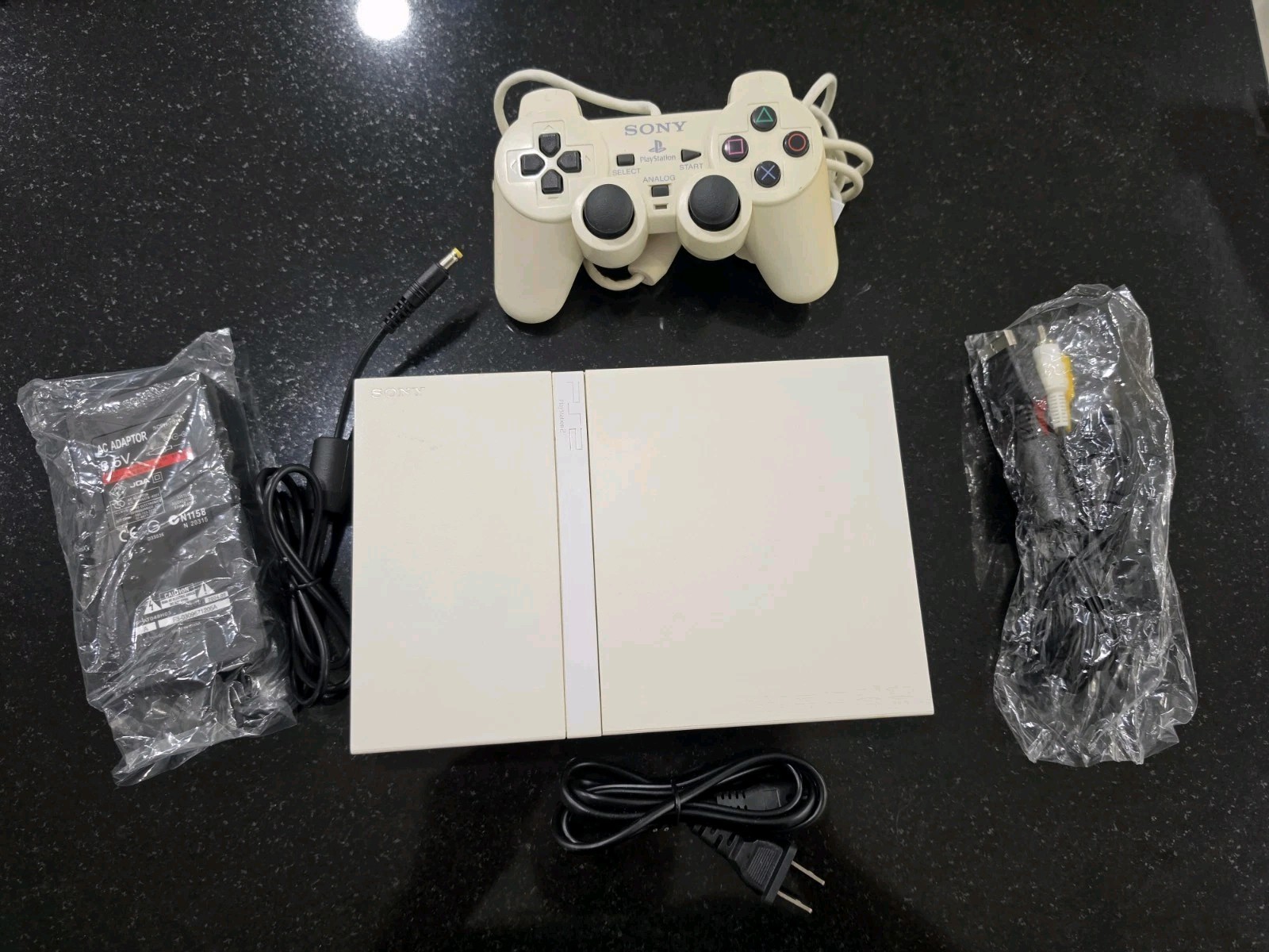 Sony PlayStation 2 PS2 Slim White Complete Console TESTED AND WORKING!