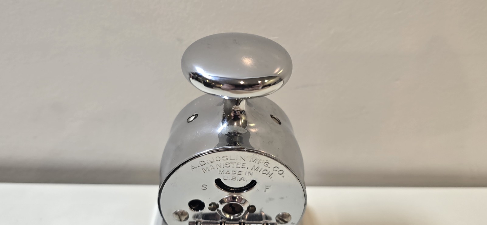 A.D. Joslin MFG CO Eclipse Time Stamp w/Box + Base - Amazing Shape CIB Needs Oil
