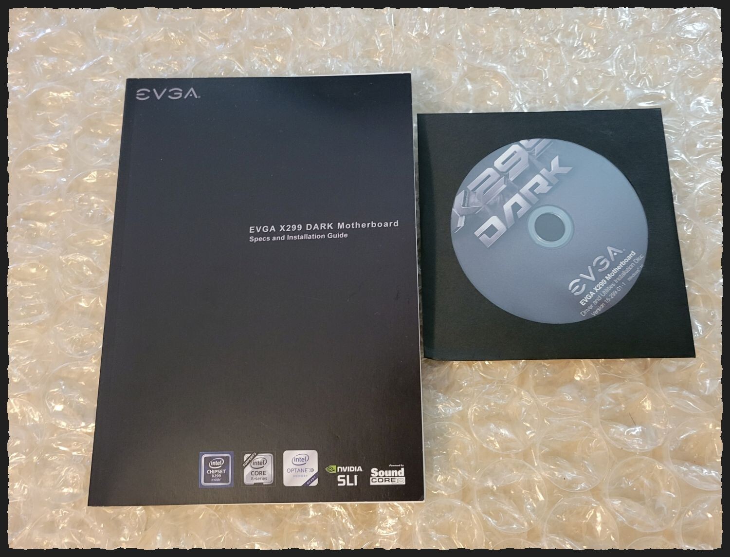 Original Manual & DVD for EVGA X299 DARK  Motherboard