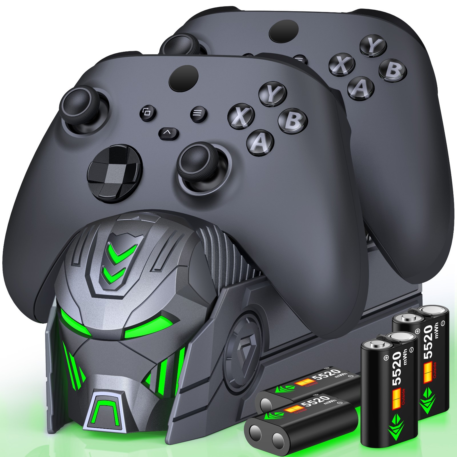 4*5520 mWh Rechargeable Battery & Charging Station for Xbox One /Xbox Series X|S