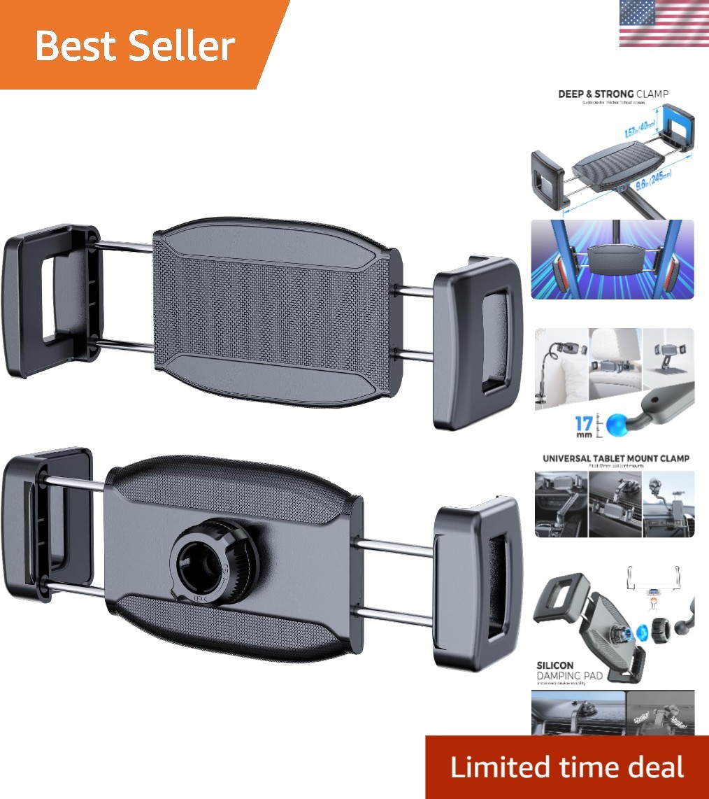 Versatile Tablet Clamp with 360° Rotation for Complete Viewing Flexibility