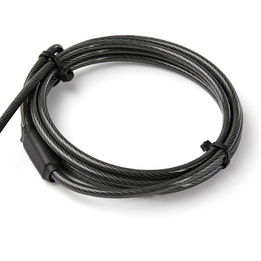 StarTech LTULOCKKEY 6.5ft 3-in-1 Laptop Cable Lock Keyed Security