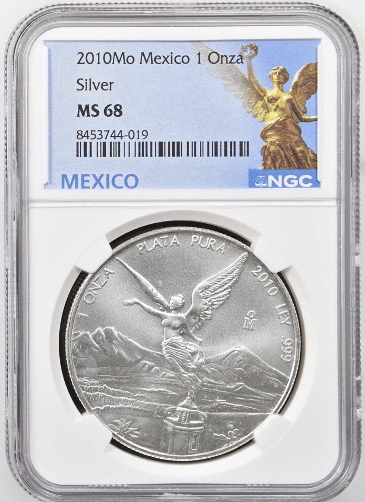 🔥🔥 2010 Mexico 1 Onza .999 Silver Libertad MS68 NGC Blue Label 🔥🔥