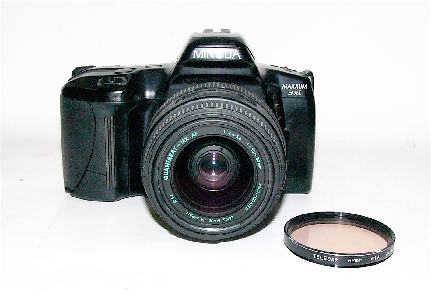 Minolta Maxim 3xi 35MM Film Camera W/Quantaray-MX AF 35-80MM 4-5.6 Lens