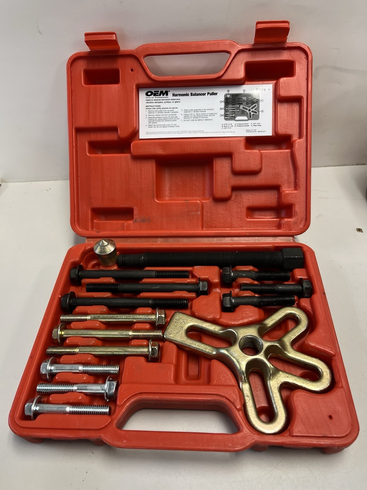 OEM Tools 27019 Harmonic Balancer Puller Kit