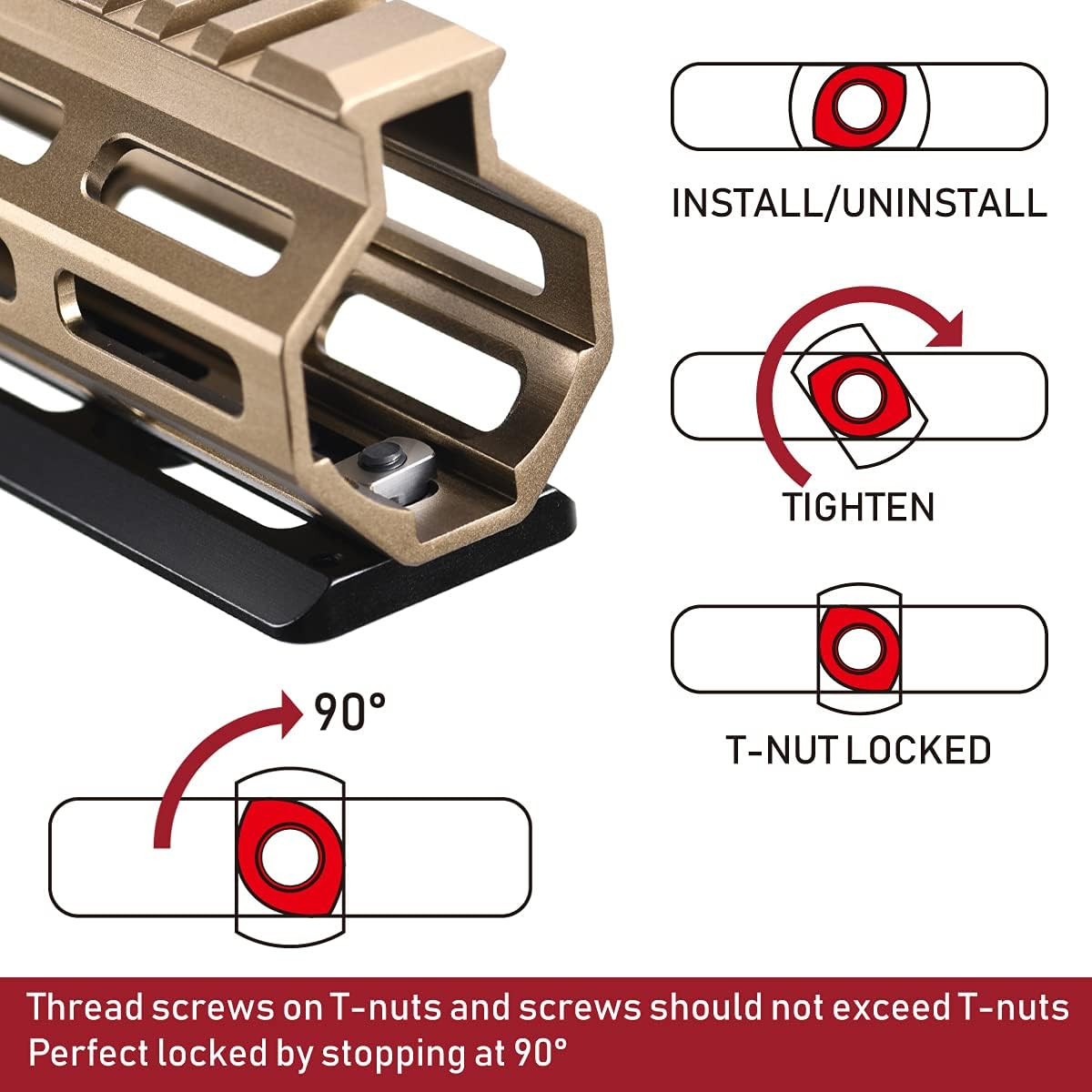 Arca Dovetail Rail for M-LOK System � Quick-Release Tripod Mount Adapter | Compa