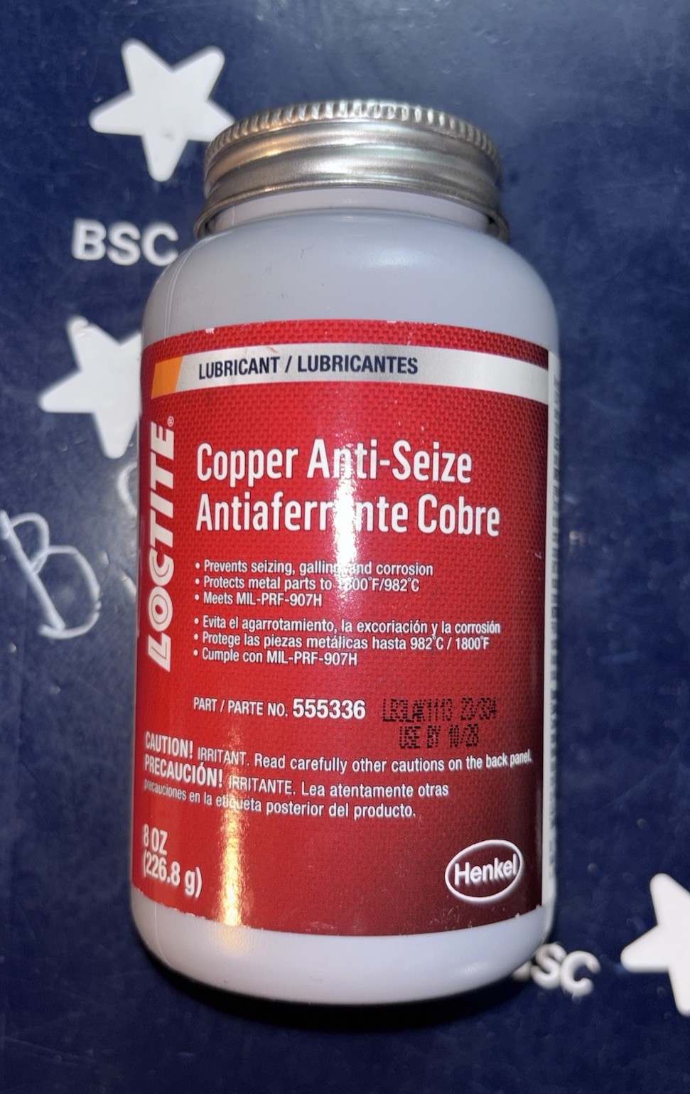 Loctite Copper & Graphite Based Anti-Seize 8 OZ (226.8g)  EXP 10/2028