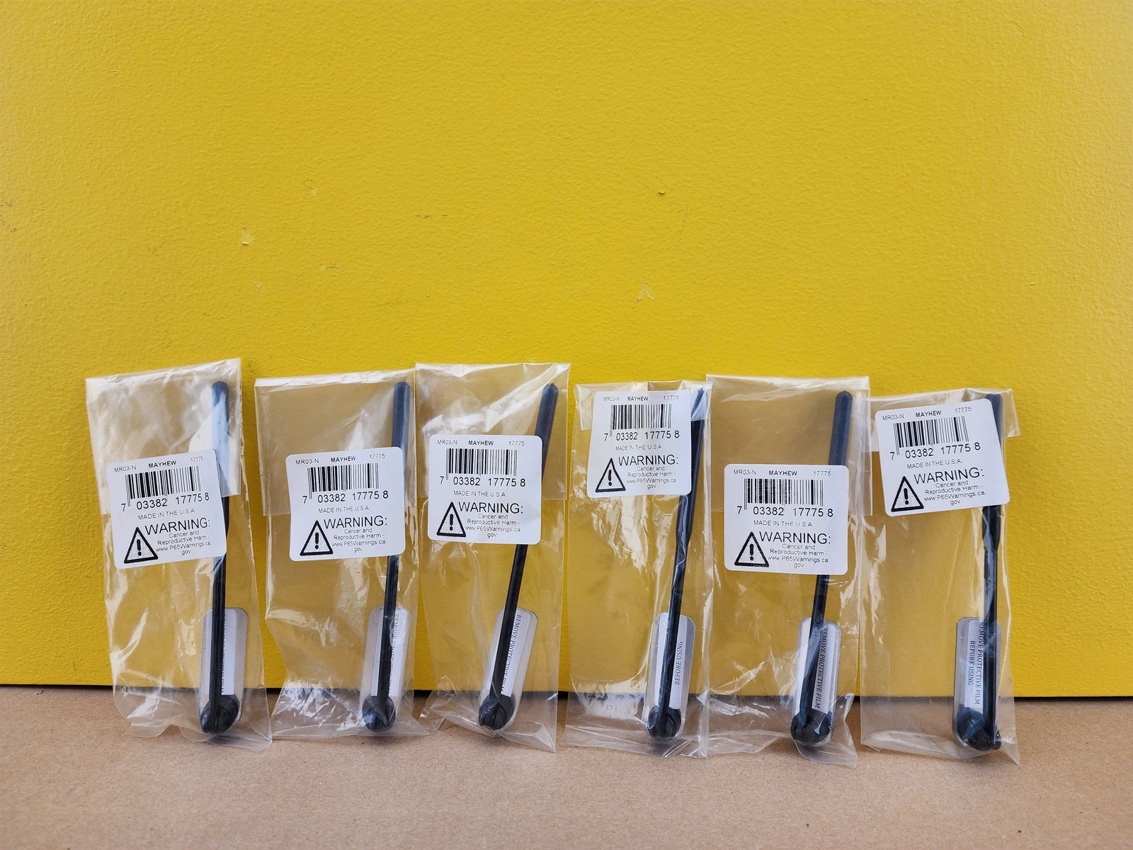 NEW Mayhew MR03-N 6-1/2" Inspection Mirror, Non Telescoping, 17775. (lot/6)