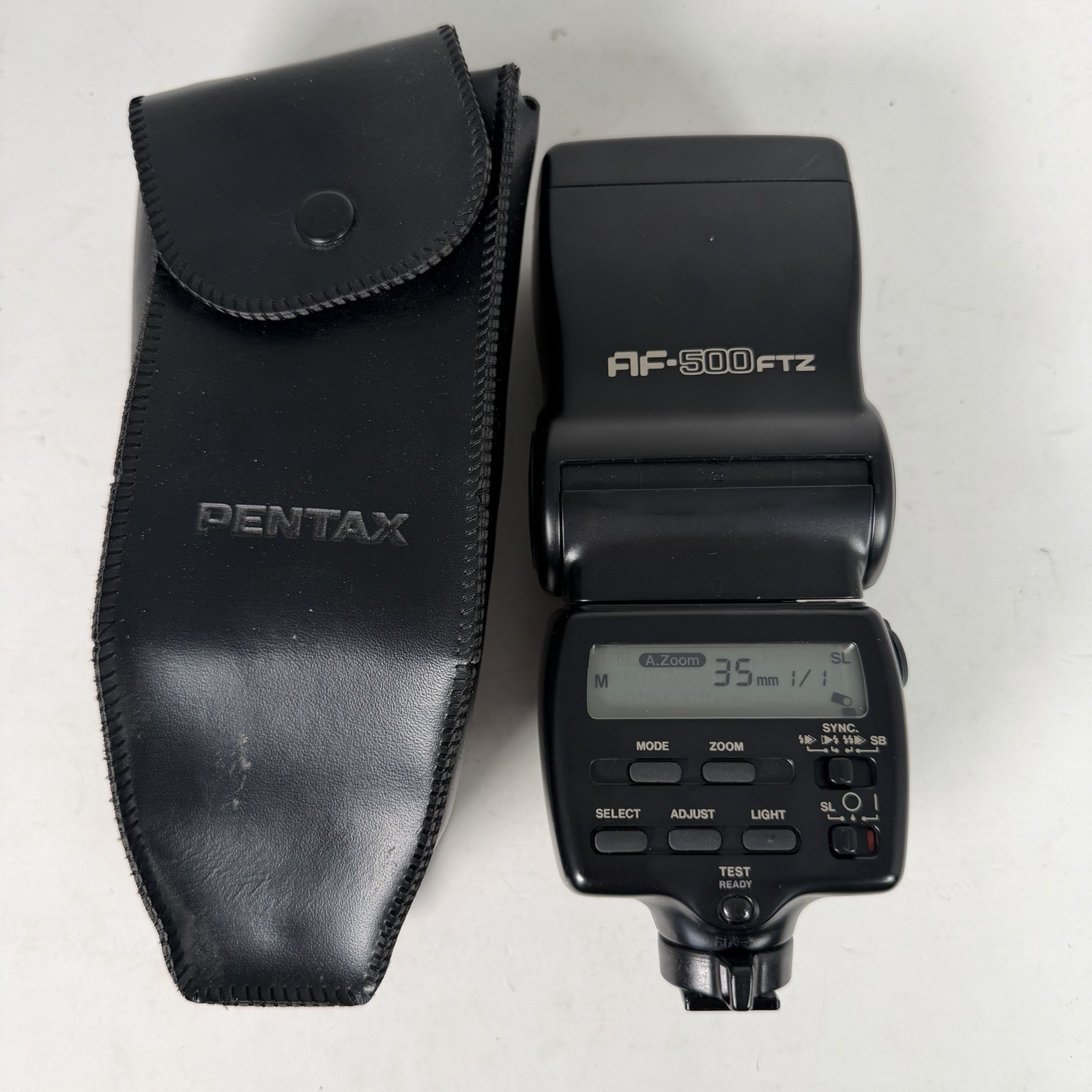 Pentax AF-500FTZ External Auto Flash for Pentax K-mount SLR Cameras Black