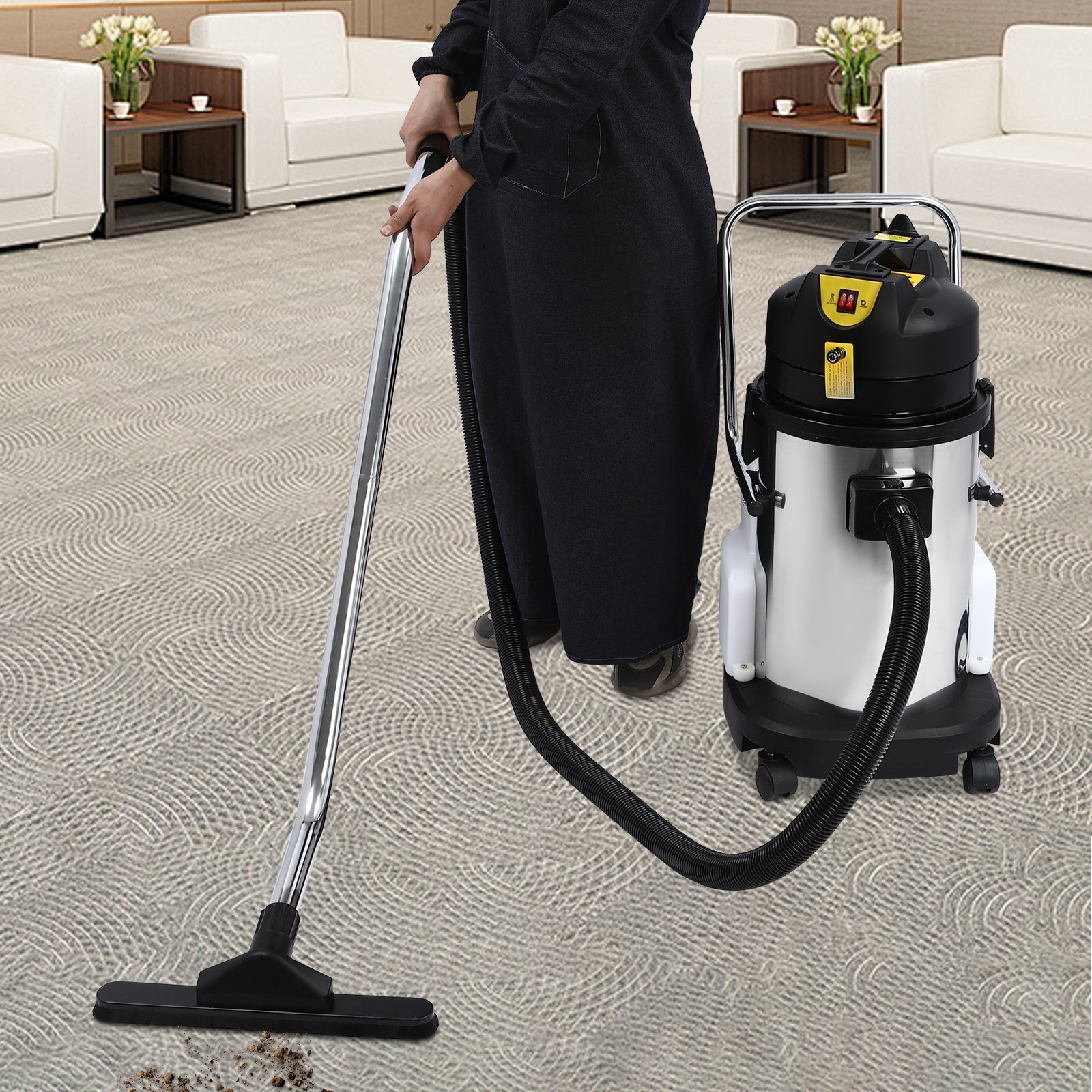 30L Commercial Carpet Cleaning Machine Carpet Cleaner Extractor Vacuum 3in1 110V