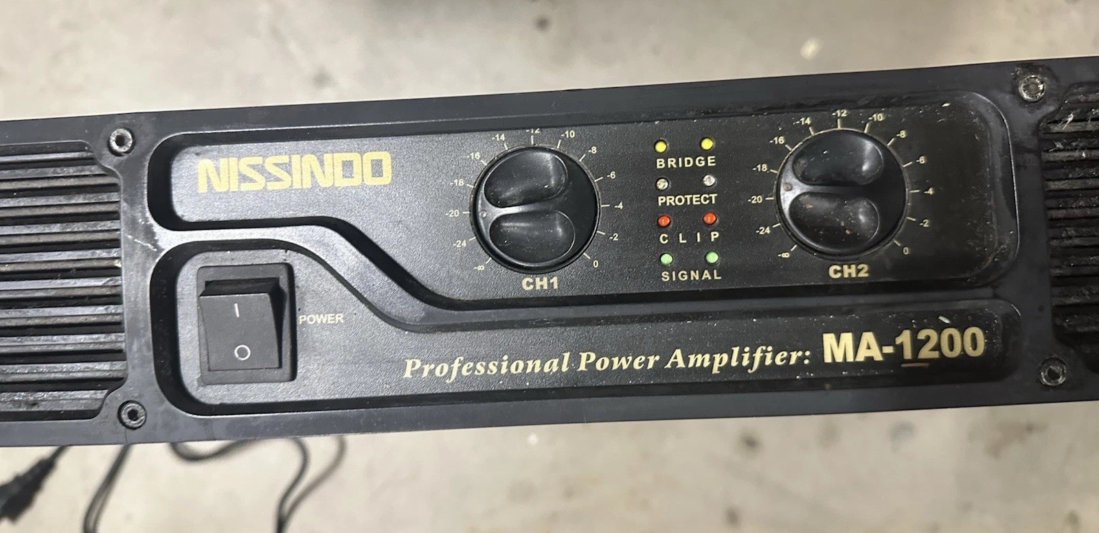 Nissindo MA-1200 Professional 2-Channel Power Amplifier
