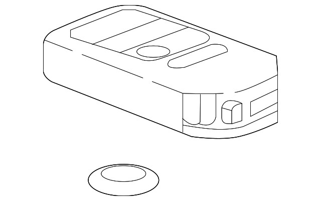 Genuine Acura Fob Assembly Entry Key 72147-3S5-A01