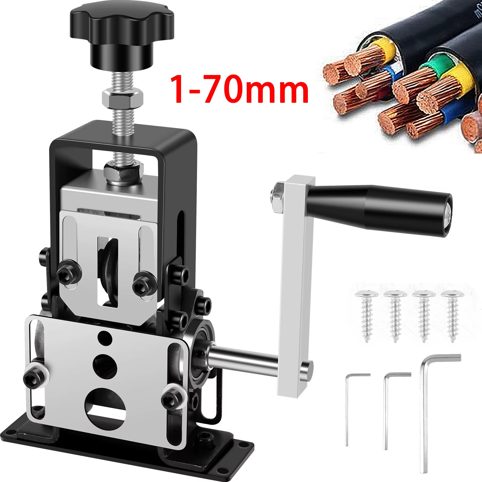 1-70Mm Wire Stripper Manual Wire Stripping Tool Portable Electric Drill Powered