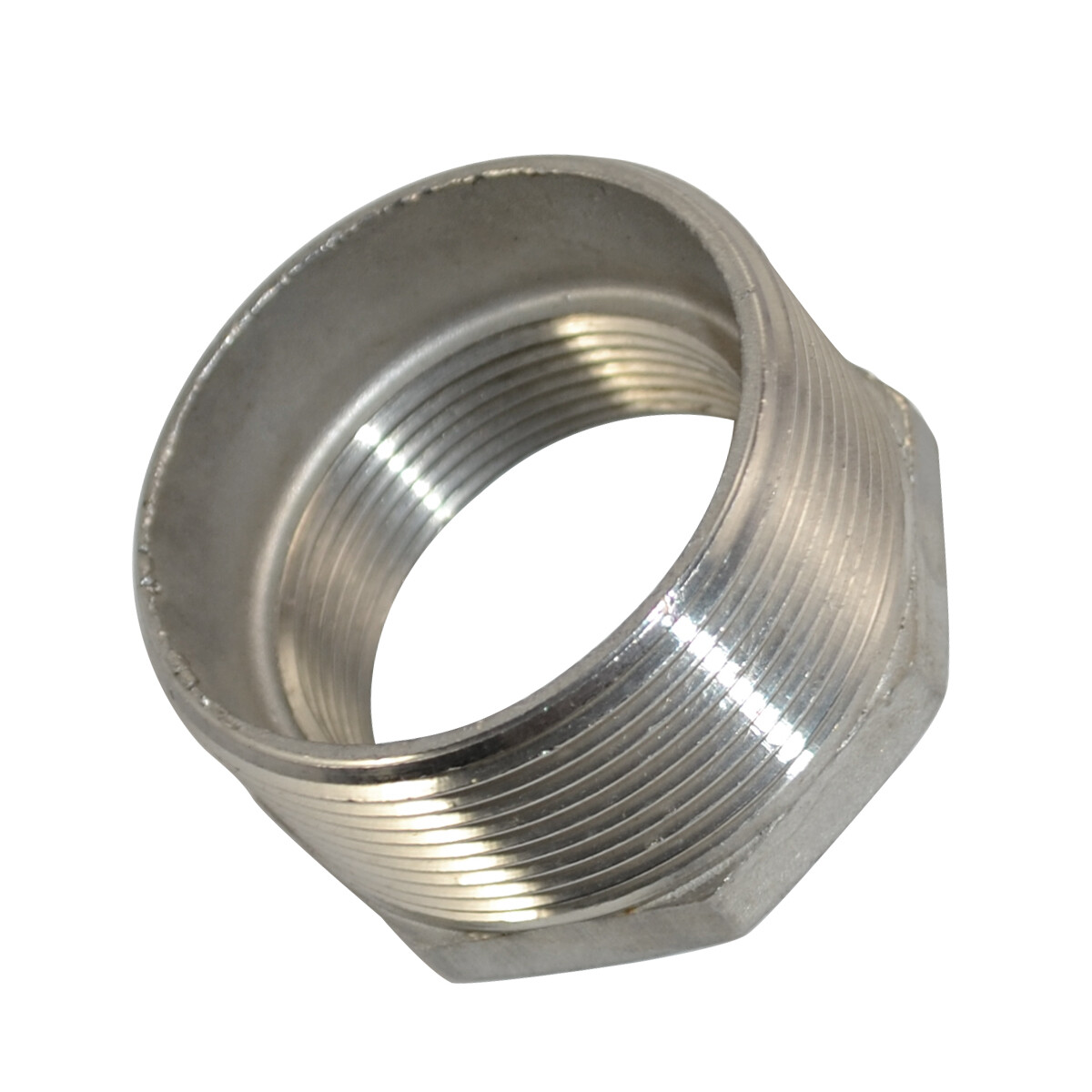 2" to 1-1/2" NPT threaded SS 304 HEX Reducing bush Pipe Reducer Fitting Adapter