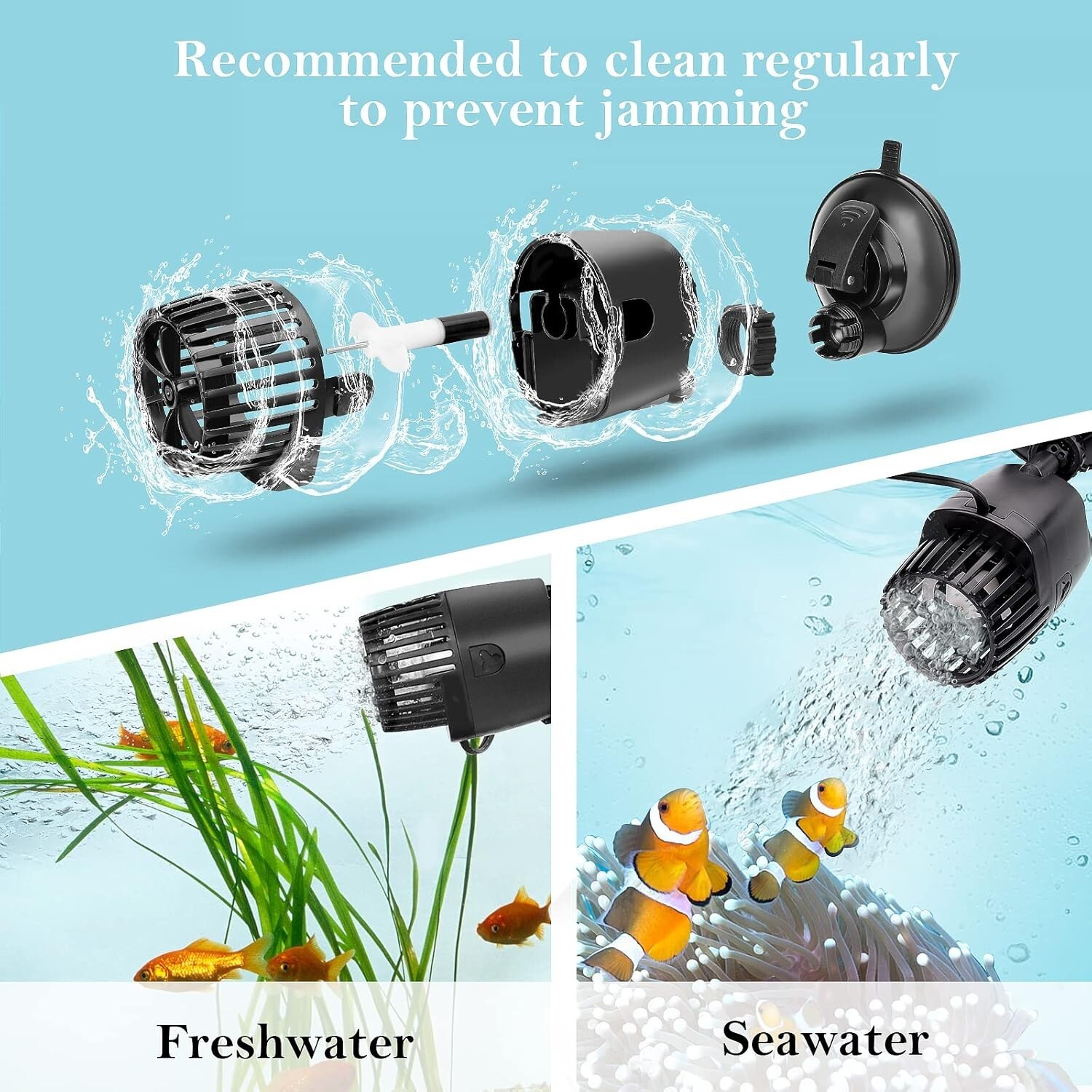 AQQA classical aquarium 15W submersible wave maker ac110 aq039
