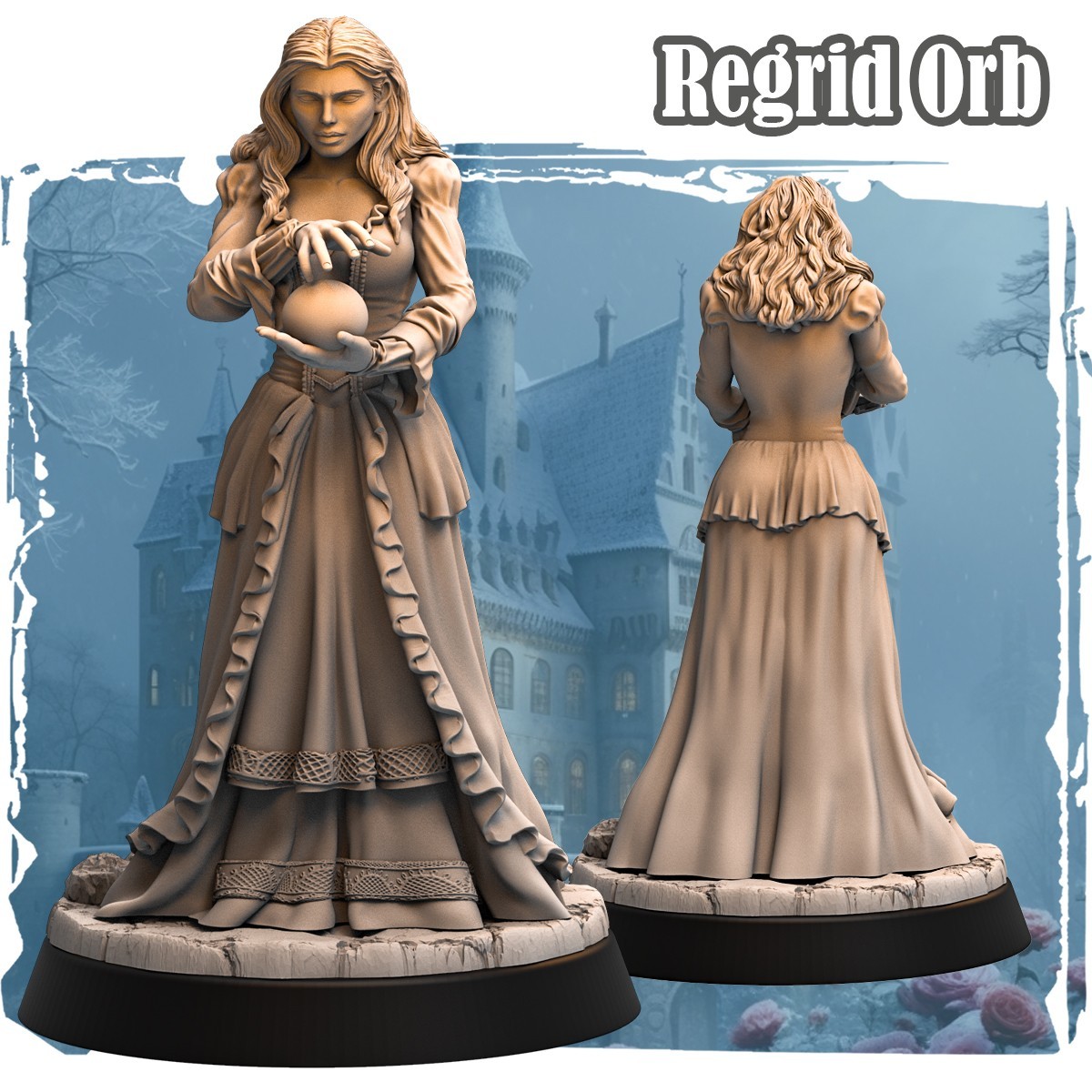 Dungeons & Dragons Playable Character - Female Human Regrid - Wizard, Sorcerer