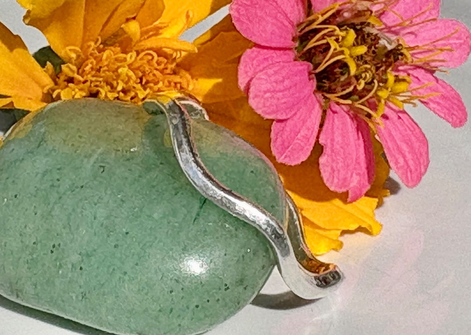 hand made fine silver 999. stacking Minimalist thin ring Big waves . 1 ring