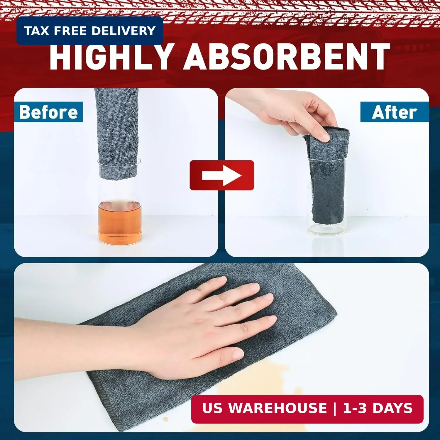 Microfiber Cleaning Cloths Bulk-15 Pack, Gray Microfiber Towels for Cars,