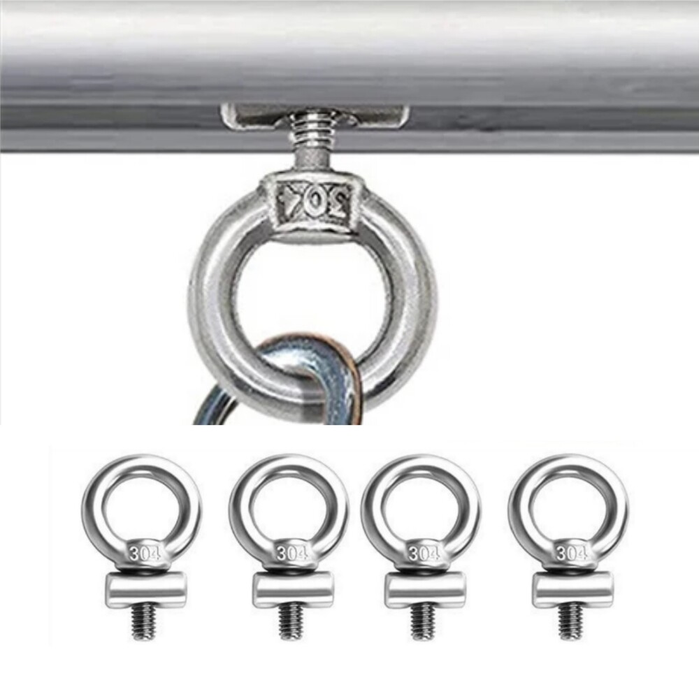 4x Kayak Track Mount Tie Down Eyelet Line Cleat Quick Release Track Rail Adapter