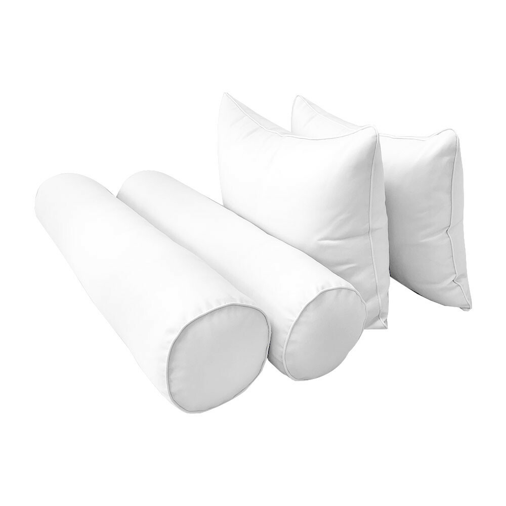 |SLIPCOVER ONLY| S4 Outdoor Bolster Backrest Pillow Covers Same Piped Crib AD106