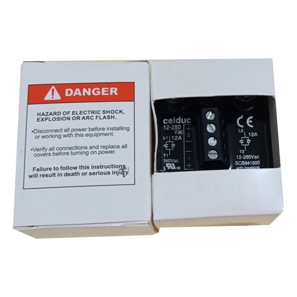 New In Box CELDUC SCB941600 Solid State Relays 12-280VAC