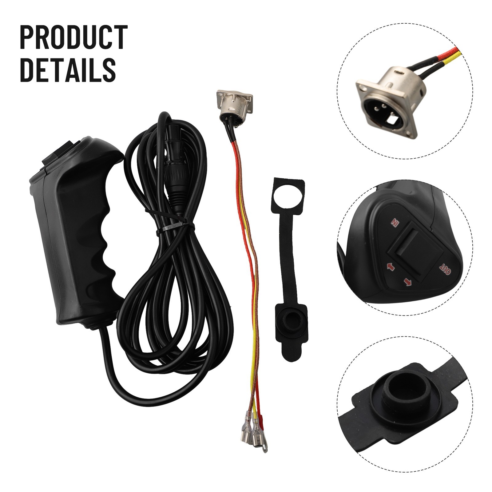 Convenient and Play Wired Winch Controller Handle for Easy Installation