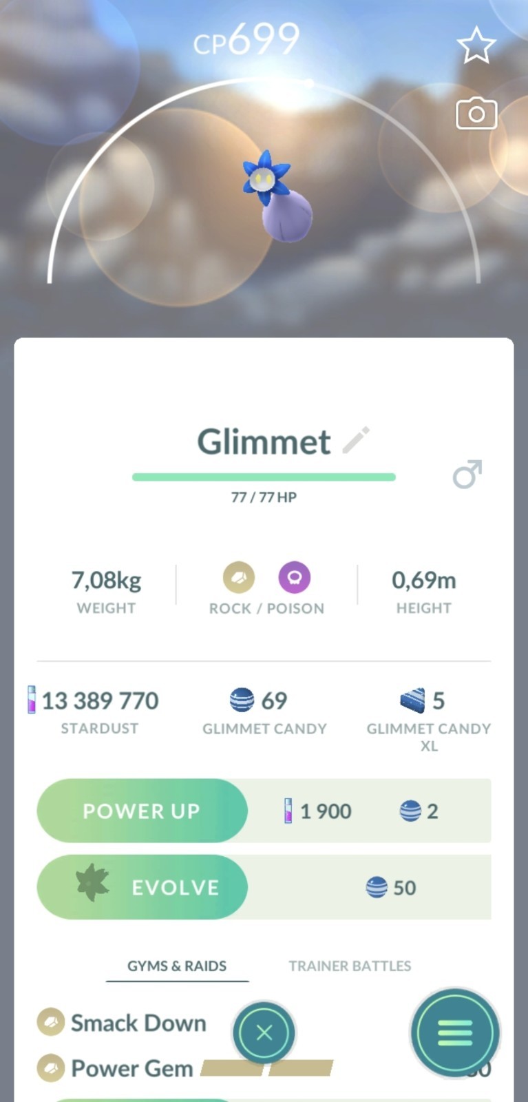 Pokémon🔄Trade🔄Go Glimmet X10 - LUCKY CHANCE