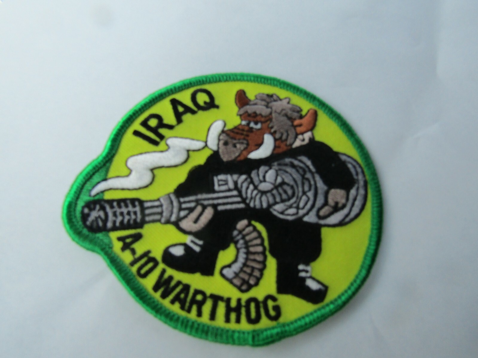 MILITARY PATCH SEW ON IRAQ A-10 WARTHOG