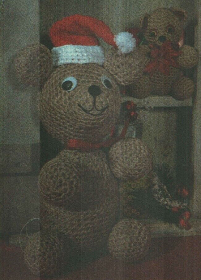 TINA TEDDY BEAR & MOMMA BEAR STUFF ANIMALS TOY CROCHET PATTERN INSTRUCTIONS