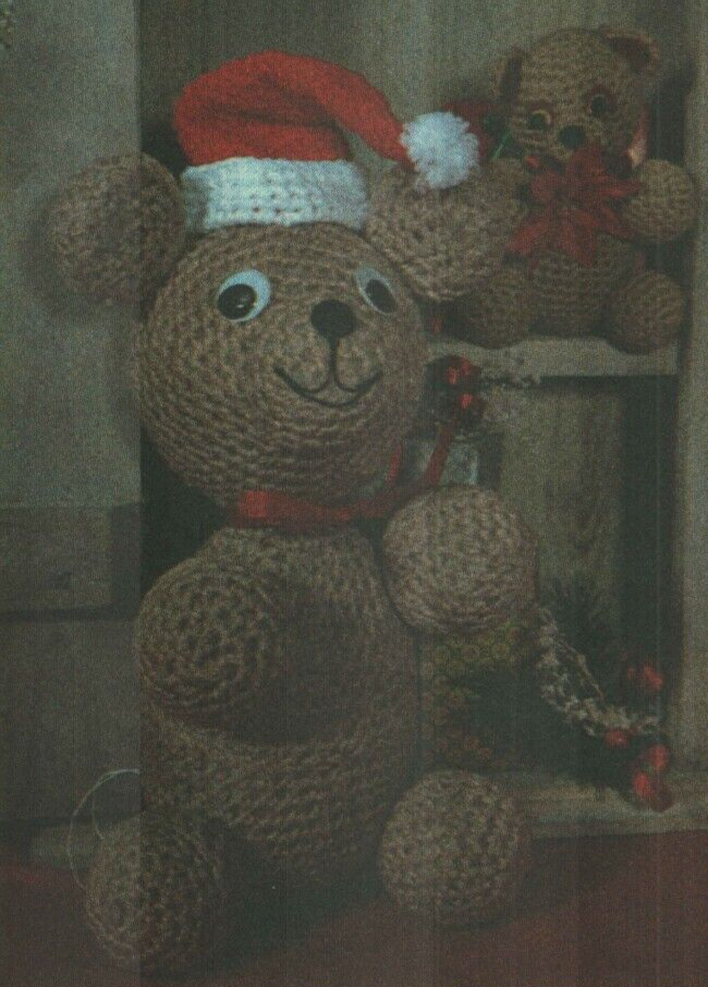 TINA TEDDY BEAR & MOMMA BEAR STUFF ANIMALS TOY CROCHET PATTERN INSTRUCTIONS