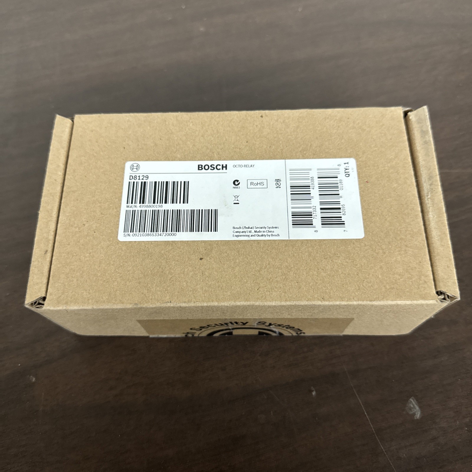 NEW Bosch D8129 Octo Relay Control Output Module