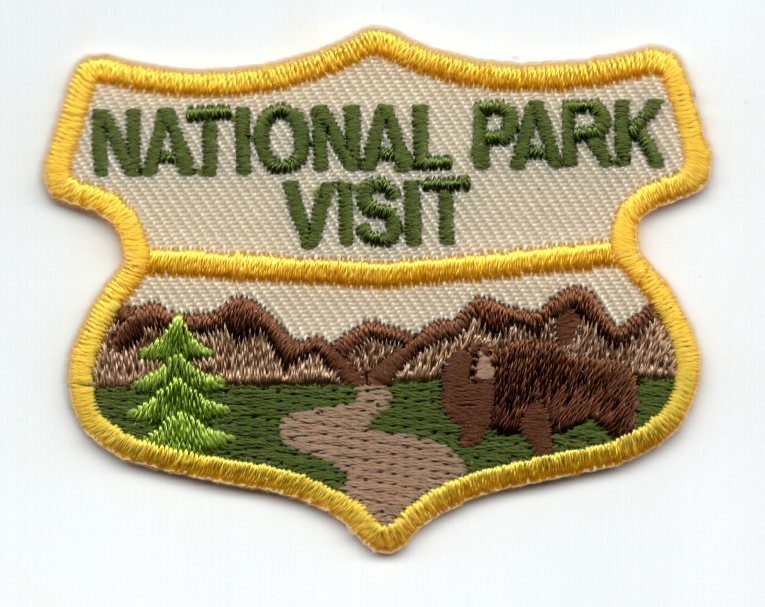 NATIONAL PARK VISIT Iron On Patch Outdoors