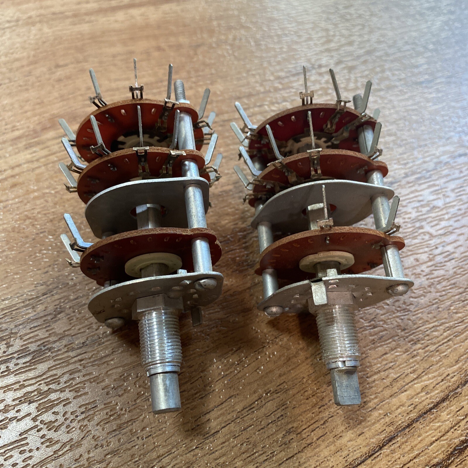 Vintage Lot of 2 Centralab Phenolic Rotary Switches 3 POL 023-1137-054