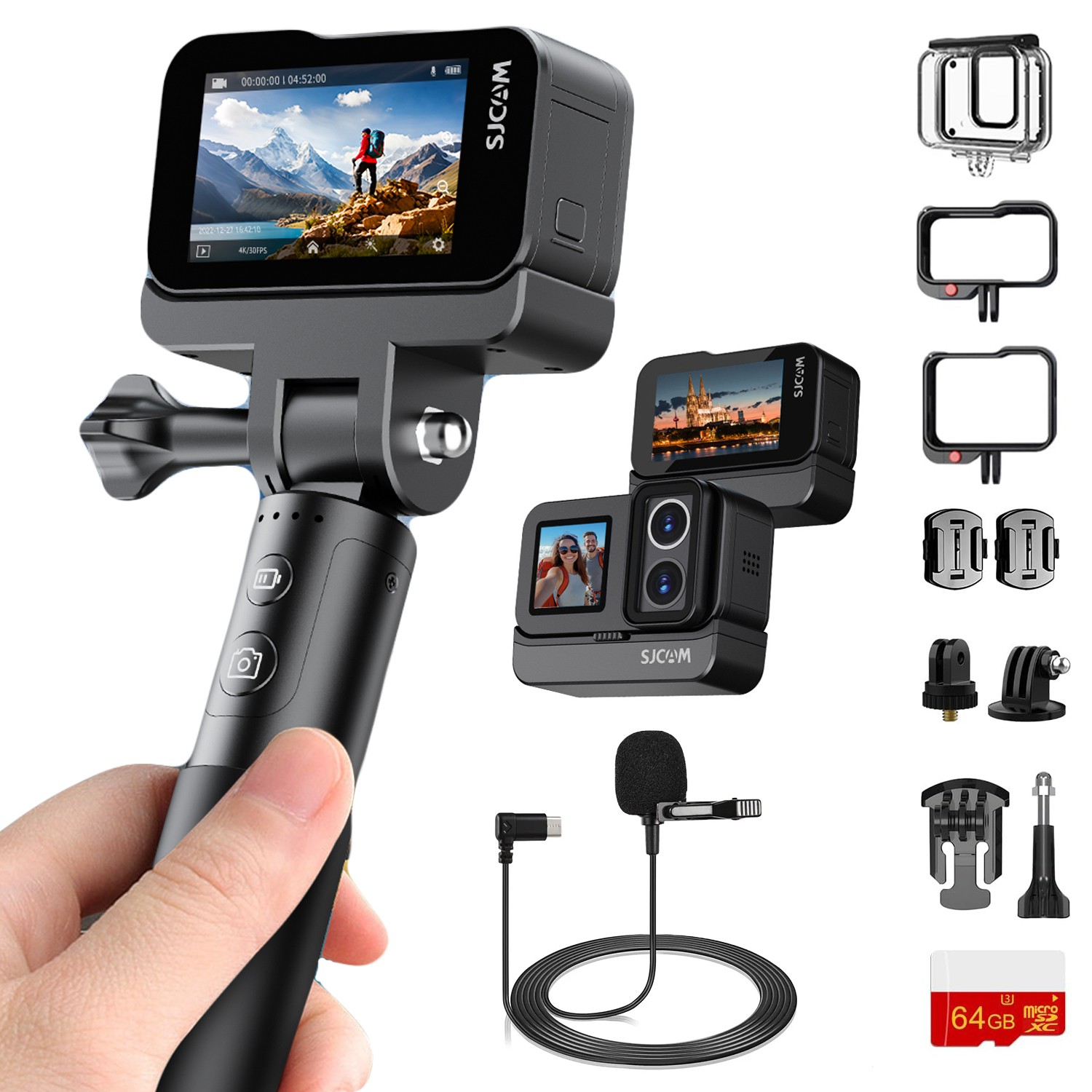 SJCAM SJ20 4K Action Camera 4K Dual Lens Super Stabilization Ultra Night Vision