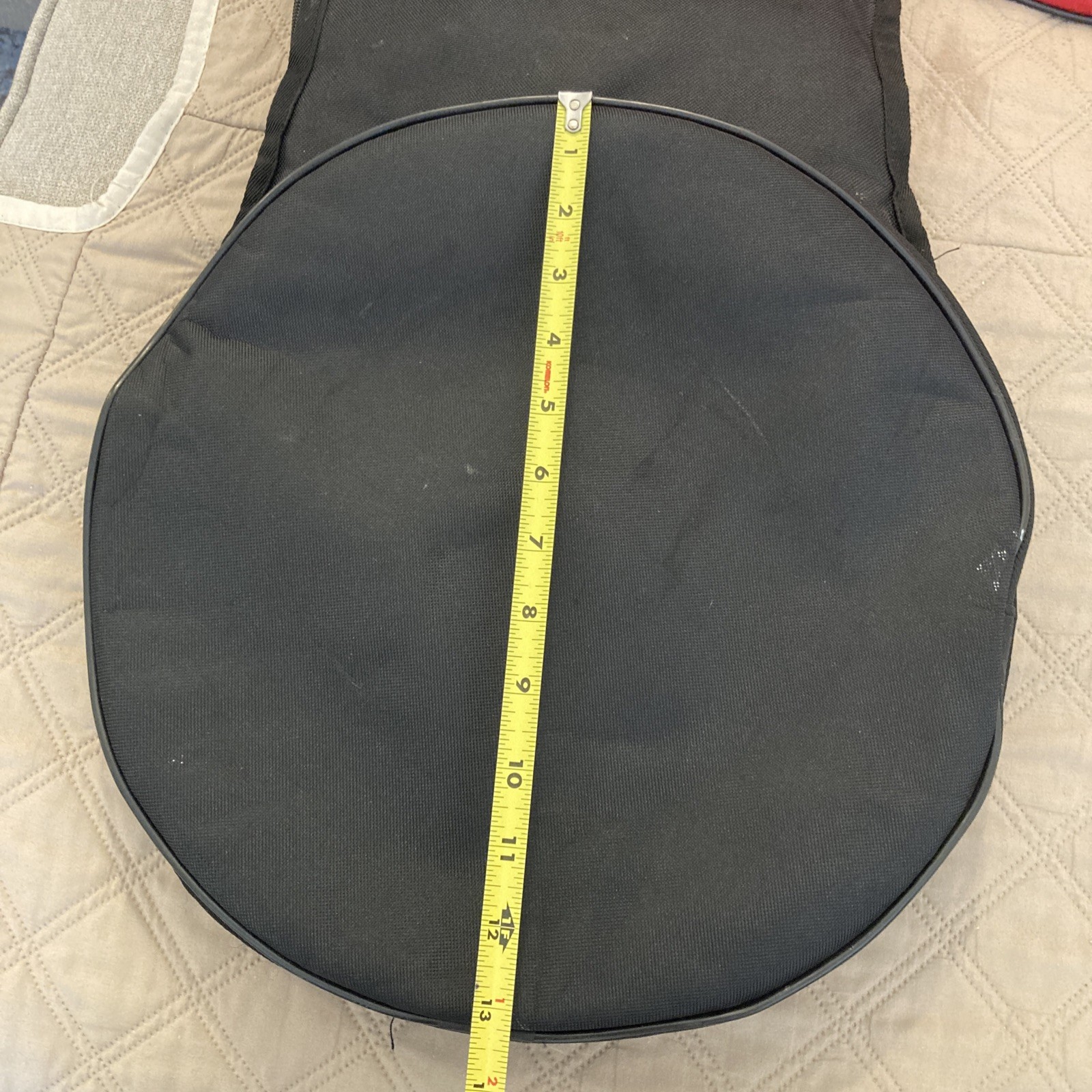 Practice Drum Pad 2 Bags Backpack 12 Inch & Snare Bag Red NICE + 2 drum keys