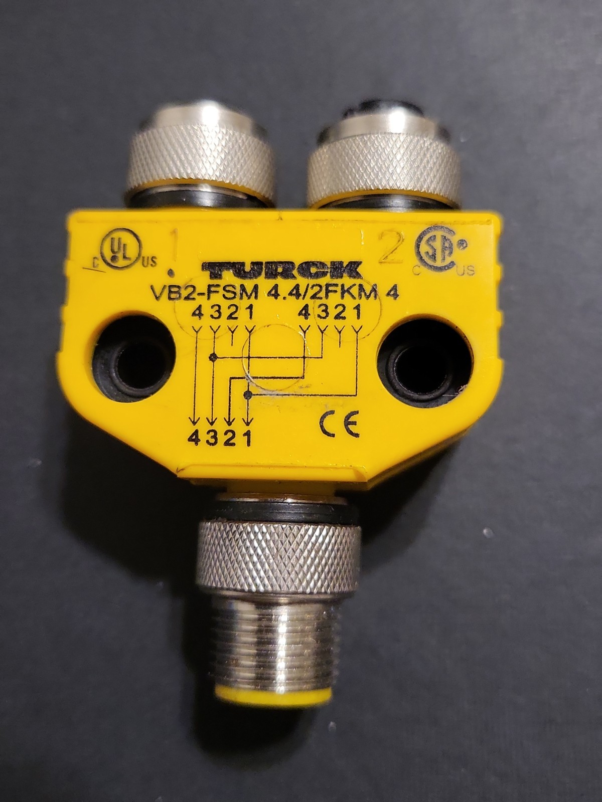 Turck VB2-FSM 4.4/2RK 4T-0.3/0.3 New Open Box
